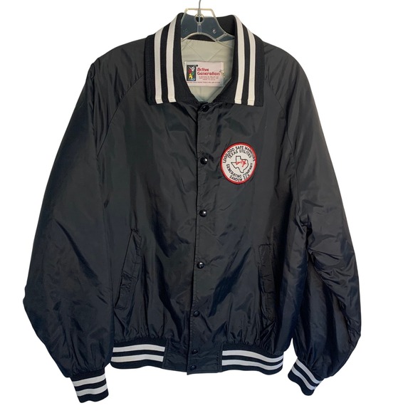 Vintage Active Generation Texas Utilities Sandow Bomber Jacket Mens XL USA - Picture 4 of 16